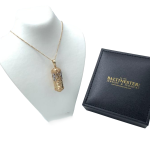 14k Yellow Gold Lion of Judah Torah Pendant