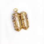 14k Yellow Gold Lion of Judah Torah Pendant