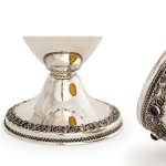 Sterling Silver Filigree Etrog Holder