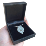 Gold and Silver with Turquoise Holiness of Ha’ari Kabbalah Pendant Chain Set