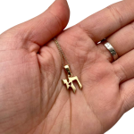 14k Gold Small Biblical Chai Pendant