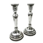Silver Candlesticks – Tall Sterling Filigree – Set of 2