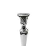 Silver Candlesticks – Tall Sterling Filigree – Set of 2