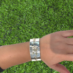 Silver and Gold Ani L’Dodi Cuff Bracelet