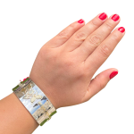 Silver and Gold Ani L’Dodi Cuff Bracelet