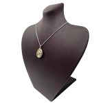 Tree of Life Necklace in Silver and Gold with Emerald