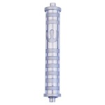 Aluminum Striped Mezuzah (Medium)