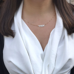 Personalized Hebrew Name Necklace in 14K Gold