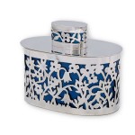 Floral Sterling Silver Etrog Box – Choice of 2 colors
