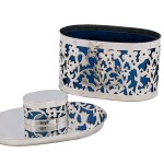 Floral Sterling Silver Etrog Box – Choice of 2 colors