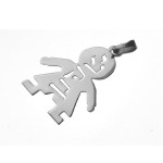 Silver Name Boy Pendant