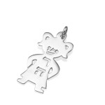 Little Girl Name Pendant Sterling Silver