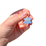 Silver and Gold Star of David Name Pendant