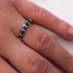 Eilat Stone Ring – 14k Gold – Striped