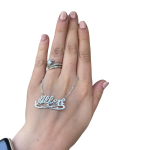 Silver Eternity Name Necklace