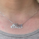 Silver Eternity Name Necklace