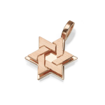 Star of David Pendant -18k Gold Dual Layered