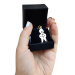 Little Boy Name Pendant 14k Gold