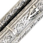 Sterling Silver Filigree Scroll Mezuzah Case