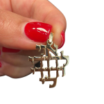 14k Gold Cutout Ani L’Dodi Pendant