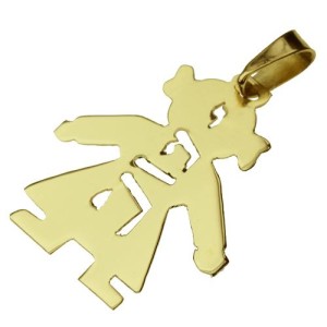 14k Gold Girl Name Pendant
