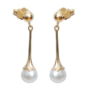 14k Gold & Pearl Earrings