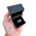 Priestly Blessing Kabbalah Ring – 14K Gold and Silver Black Onyx