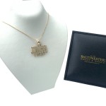 14K Yellow Gold This Too Shall Pass Hebrew Pendant