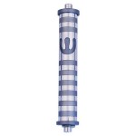 Aluminum Striped Mezuzah (Medium)