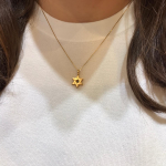 Star of David Pendant -18k Gold Dual Layered