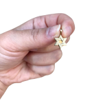 Star of David Pendant -18k Gold Dual Layered