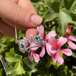 Silver Heart Underline Block Name Necklace