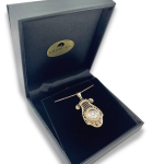 14k Gold Roman Glass Harp of David Pendant