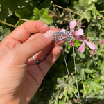 Silver Eternity Hebrew Script Name Necklace