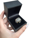 Spinning Jerusalem Ring 14K Gold and Silver – Broad