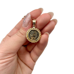 Israel Ancient Masada Coin 14k Gold Medallion Pendant