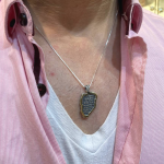 Priestly Blessing Kabbalah Pendant in Unique Design in Silver and Gold