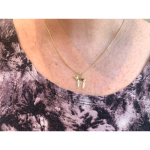 Soft Curves 14K Gold Chai Pendant