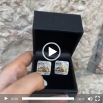 Silver and Gold Jerusalem Square Cufflinks