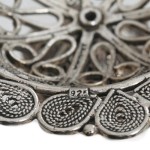 Sterling Silver Flower Filigree Candle Holders