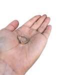 14K Gold and Silver with Ruby Iftah Kabbalah Ring