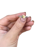 14K Gold and Silver with Ruby Iftah Kabbalah Ring