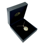 Roman Glass Star of David Large Pendant in 14k Yellow Gold