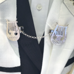 Harp of David Tallit Clip – Sterling Silver