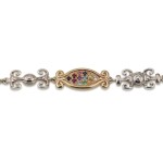 14K Gold and Silver Kabbalah Bracelet with Hoshen Gems