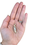 14K Gold Filigree Mezuzah Pendant