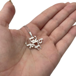Am Israel Chai Pendant in 14K Gold – Small