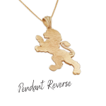 Large Lion of Judah Pendant in 14K Gold – 2.45″