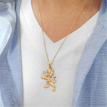 Large Lion of Judah Pendant in 14K Gold – 2.45″