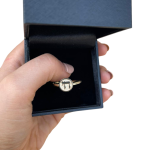 14K Yellow Gold Chai Stamp Ring